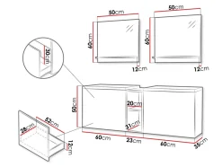 Badeværelsessæt Comfivo Delphinus VI (Hvid)