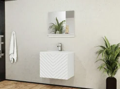 Badeværelsessæt Comfivo Delphinus (Hvid)