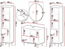 Badeværelsessæt Decus VI (Kashmir)