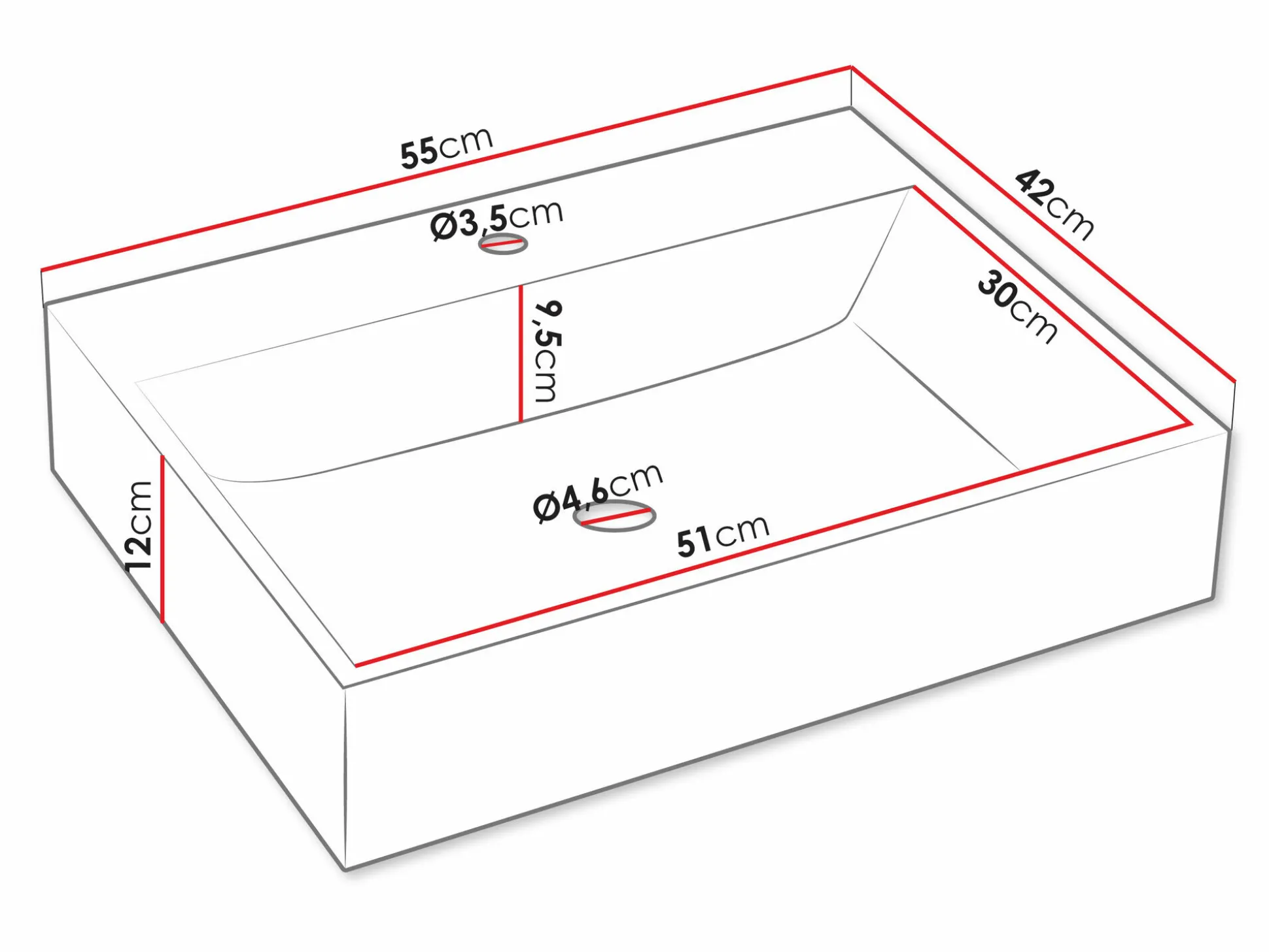 Badeværelsessæt Nauta I (Valnød + Hvid marmor)