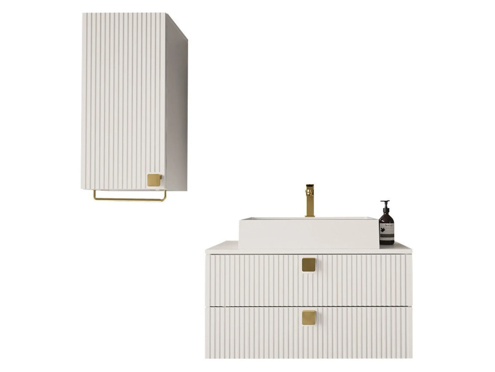 Badeværelsessæt Panium I (Hvid)