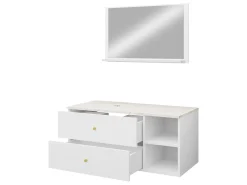 Badeværelsessæt Salus I (Sort + Sort marmor)