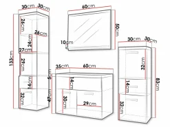 Badeværelsessæt Sarasota 161