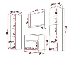 Badeværelsessæt Sarasota 123 (Wotan eg)