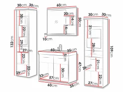 Badeværelsessæt Scientia IV (Matera grå)