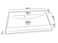 Badeværelsessæt Velum I (Hvid + Artisan eg)