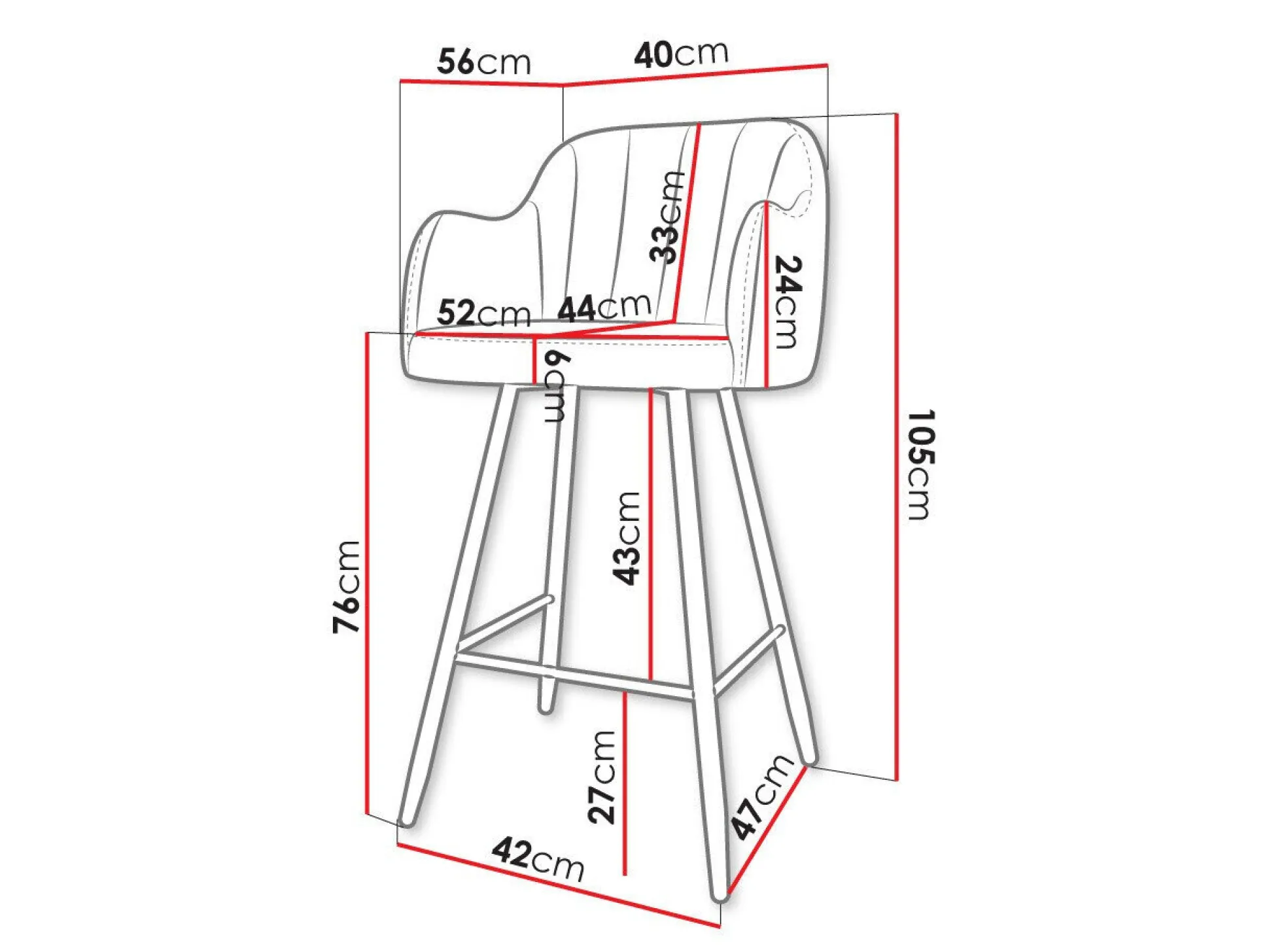 Barstol Comfivo Anser I (Magic Velvet 2219)