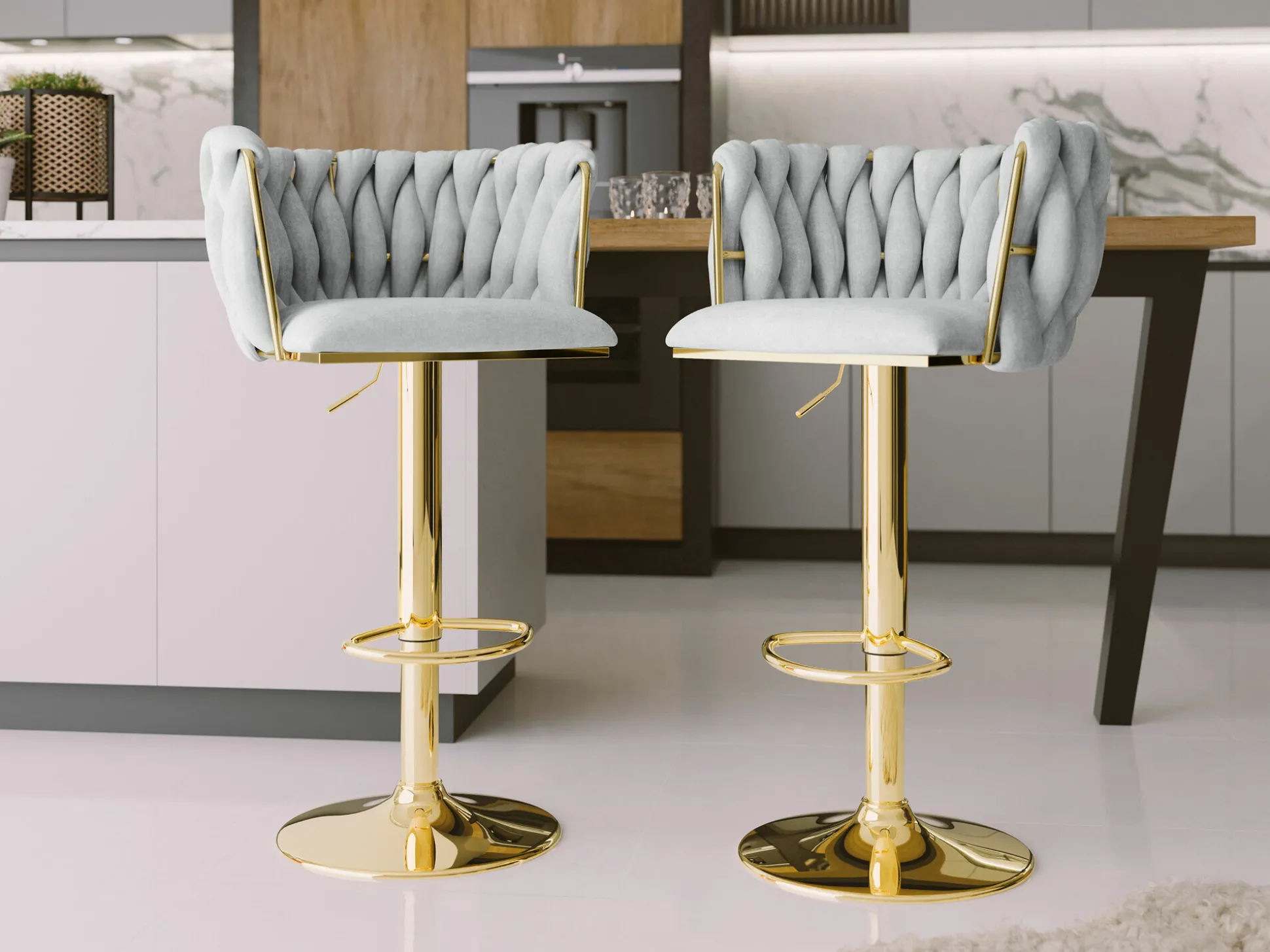 Barstol Comfivo Hilaritas IV (Gylden + Grå)