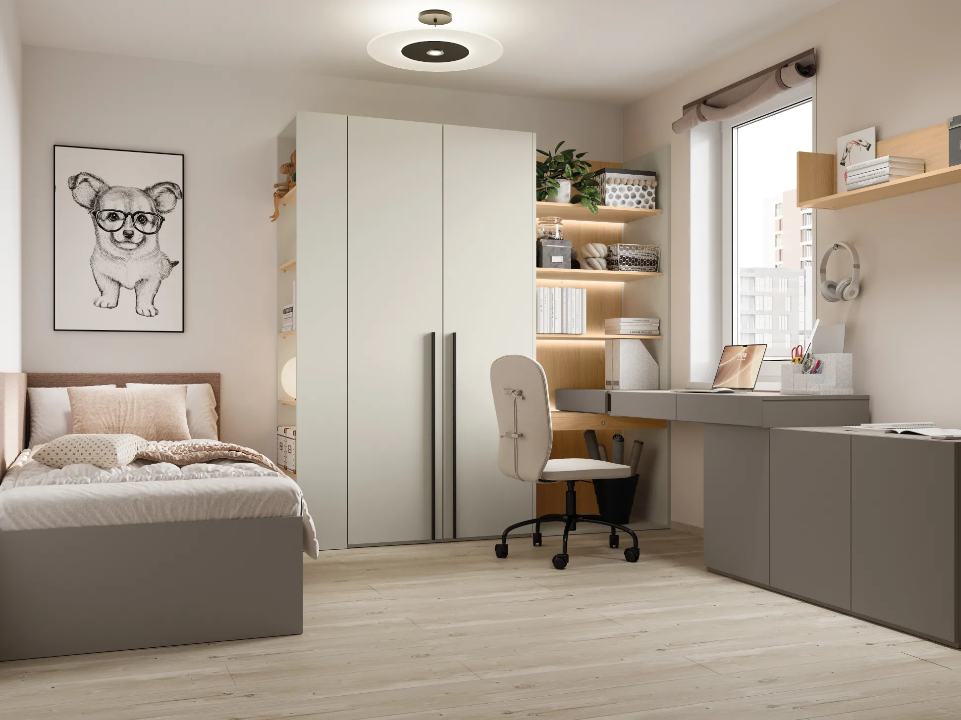 Blødt vægpanel Evareve 121