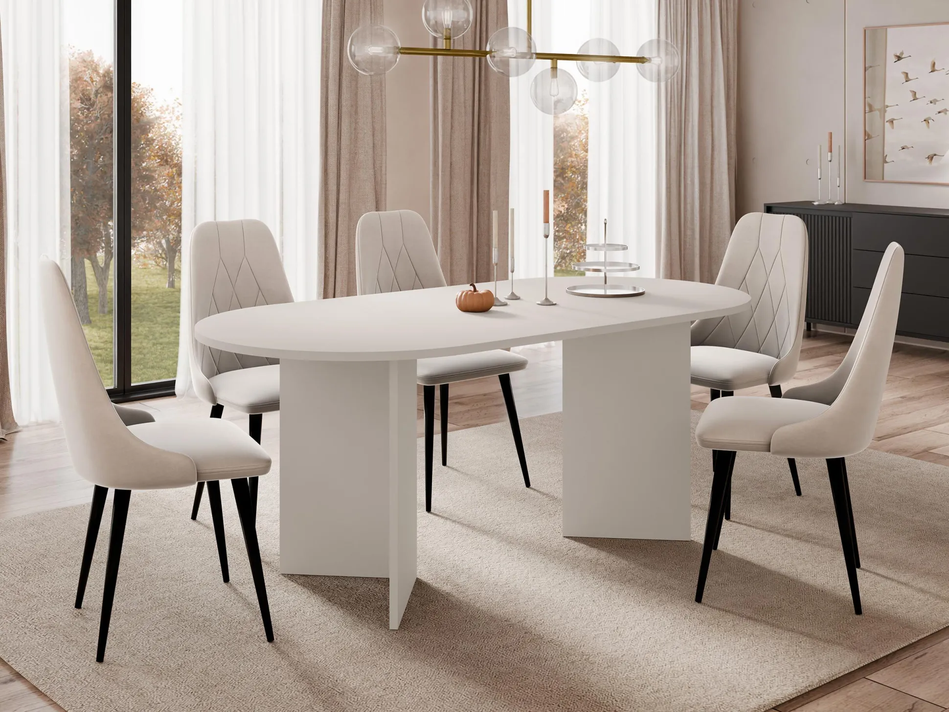 Bord Comfivo Fungus (Beige)