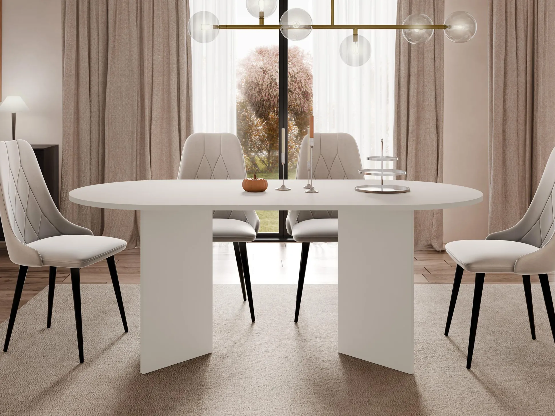 Bord Comfivo Fungus (Beige)