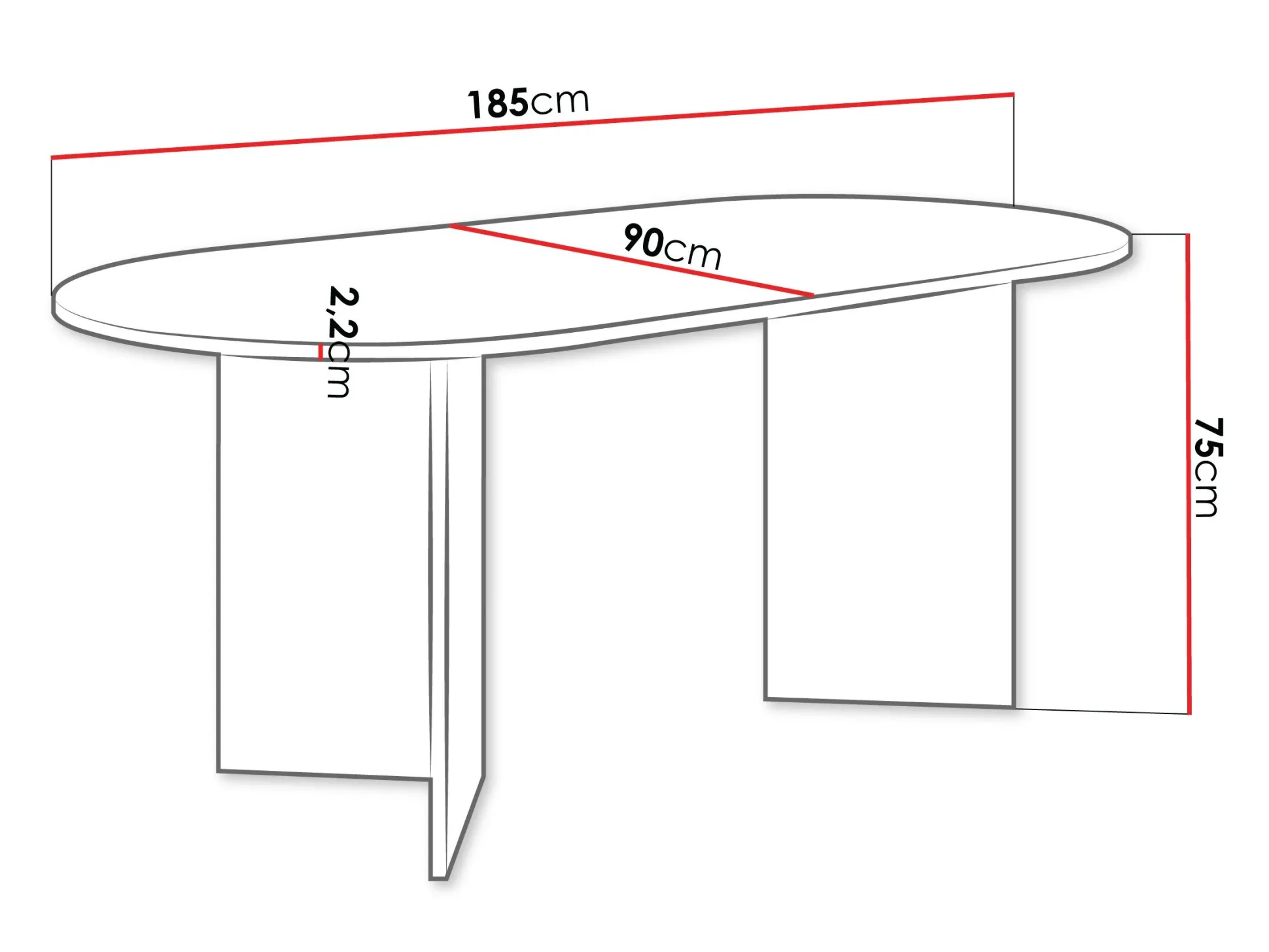 Bord Comfivo Fungus (Beige)