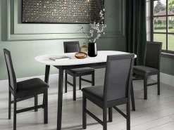 Bord Edmond 114 (Hvid + Sort)