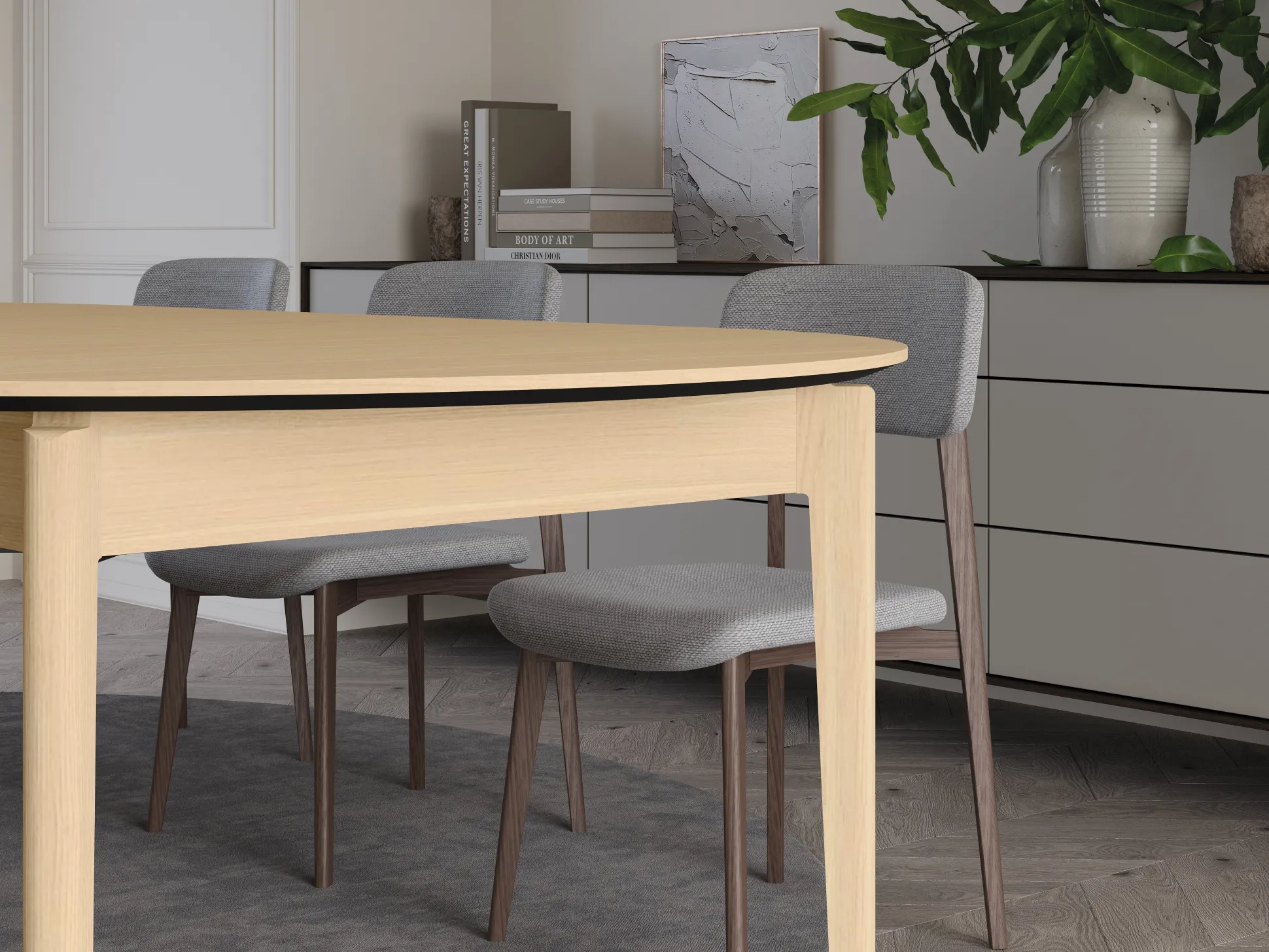 Bord Fresno 180 (Lys eg)