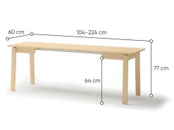 Bord Fresno 173 (Lys eg)