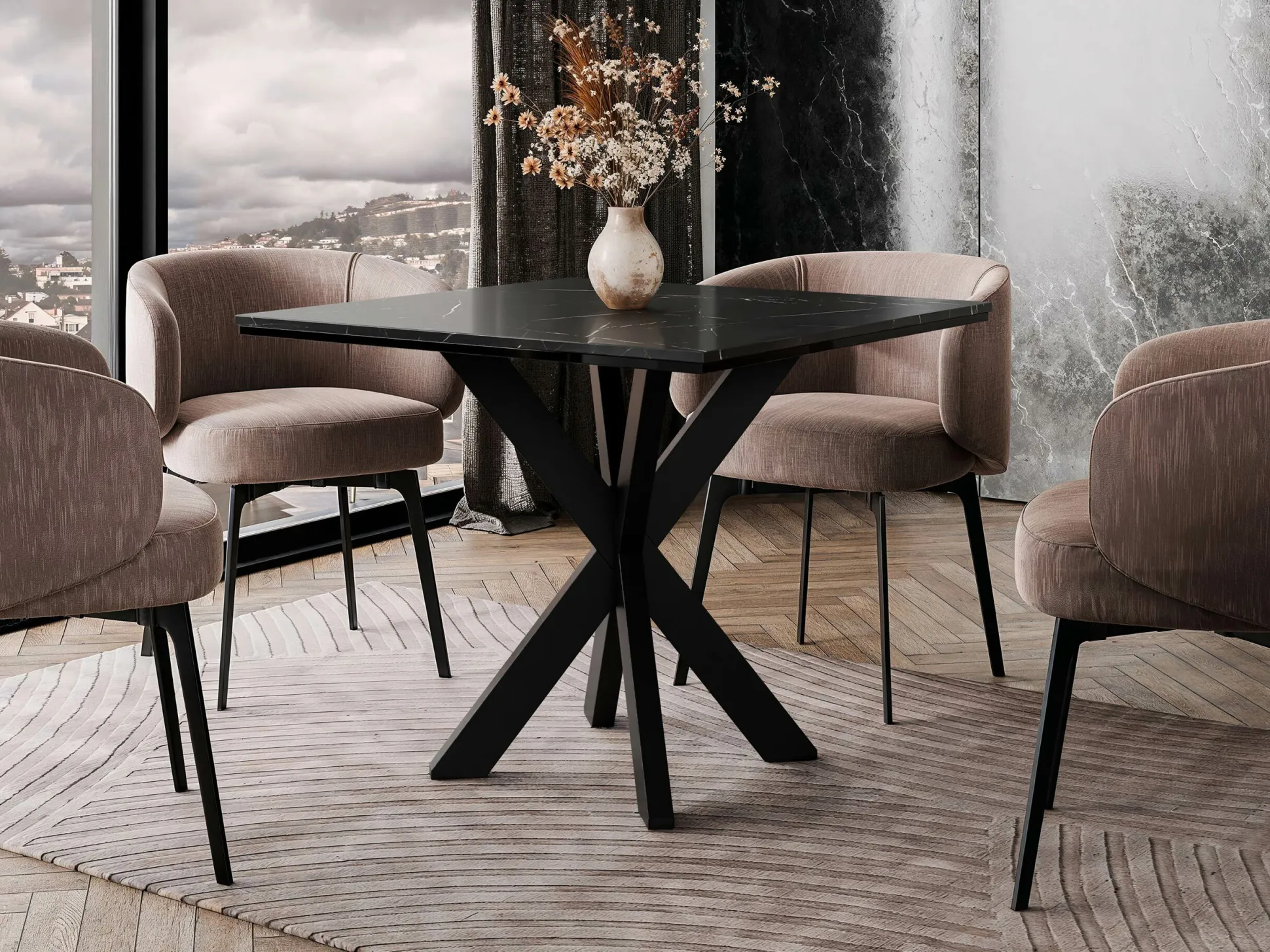 Bord Goodyear 137 (Sort marmor)