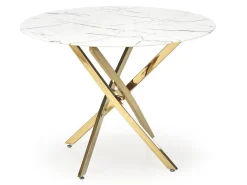 Bord Houston 1538 (Gylden + Hvid marmor)