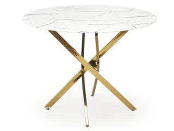 Bord Houston 1538 (Gylden + Hvid marmor)