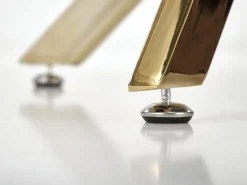 Bord Houston 1538 (Gylden + Hvid marmor)