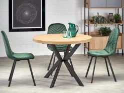 Bord Houston 1495 (Gylden eg + Sort)