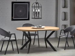 Bord Houston 1495 (Gylden eg + Sort)