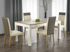 Bord Houston 691 (Sonoma eg + Hvid)