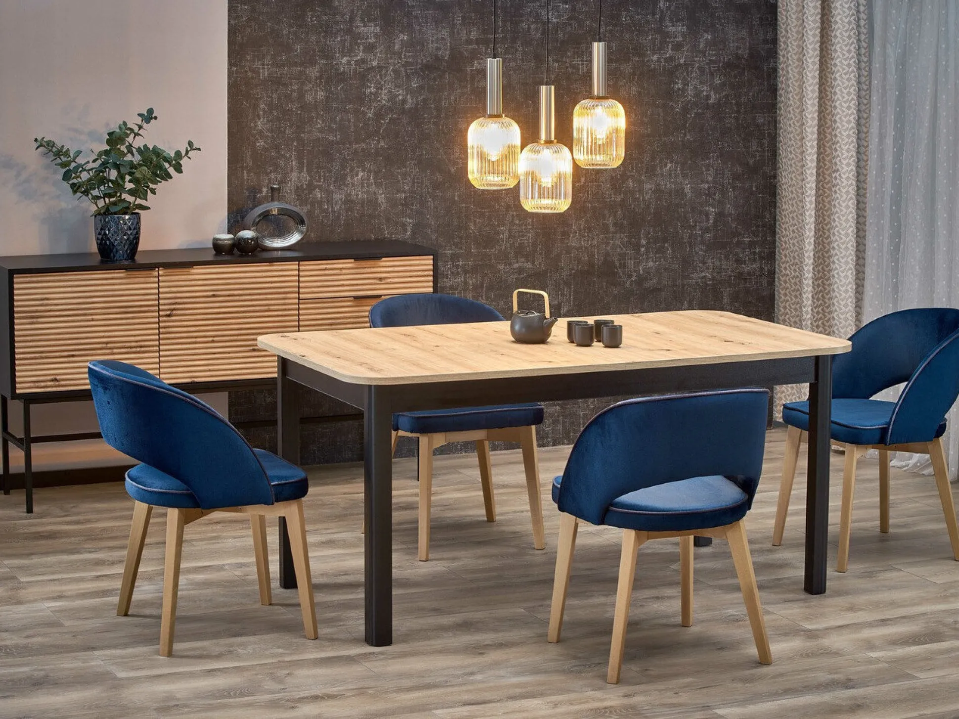 Bord Houston 1367 (Sort + Artisan eg)