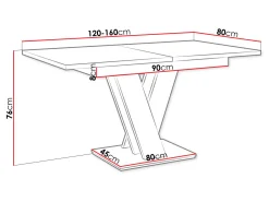 Bord Musus (Glansfuld hvid)