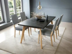 Bord Ontario 126 (Egetræ + Sort marmor)