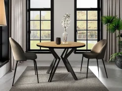 Bord Oswego 111 (Craft gylden eg + Sort)