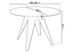 Bord Oswego 174 (Egetræ)