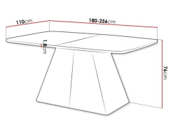 Bord Oswego 169 (Grafit)