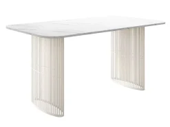 Bord Oswego 164 (Hvid marmor)