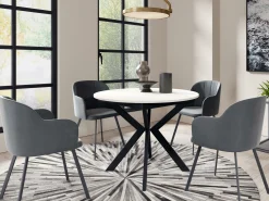 Bord Oswego 112 (Sort + Hvid)