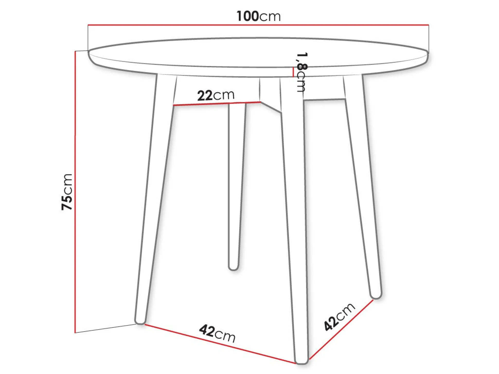 Bord Racine 117 (Brun)