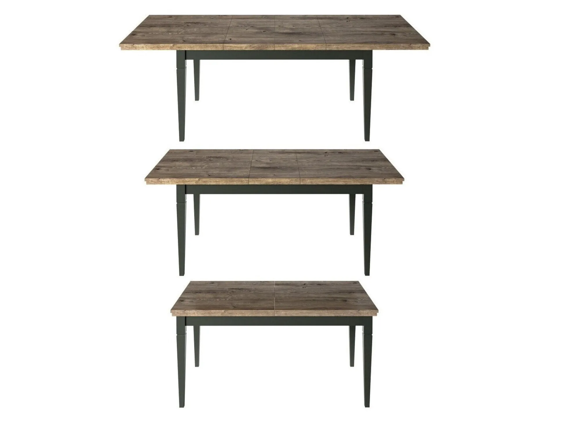 Bord Tolnue 107 (Mørkegrøn + Lefkas eg)