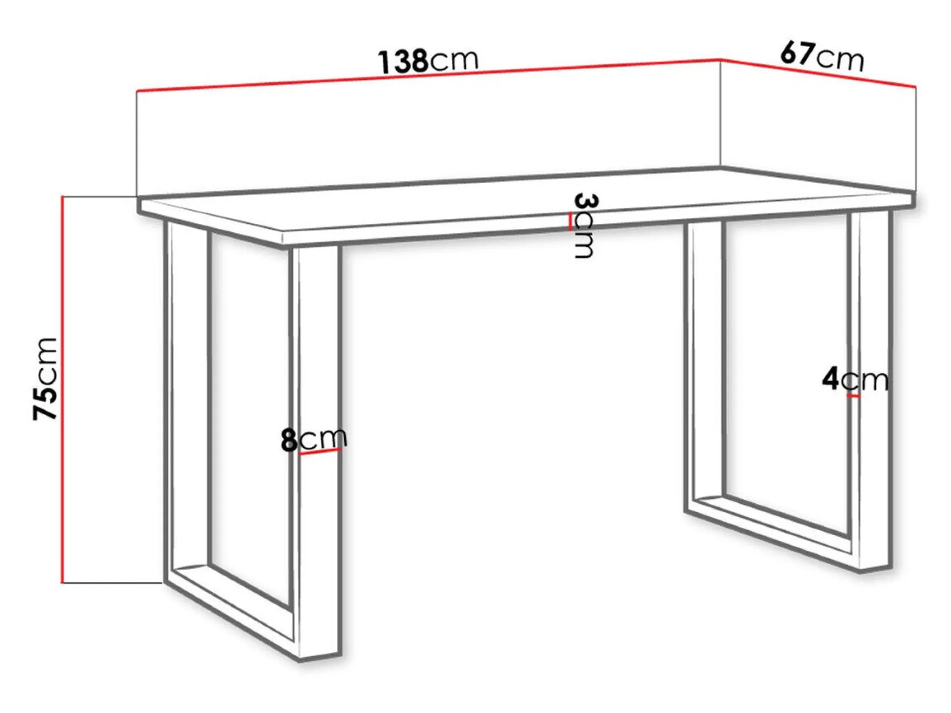 Bord Tucson 136 (Artisan eg + Sort)