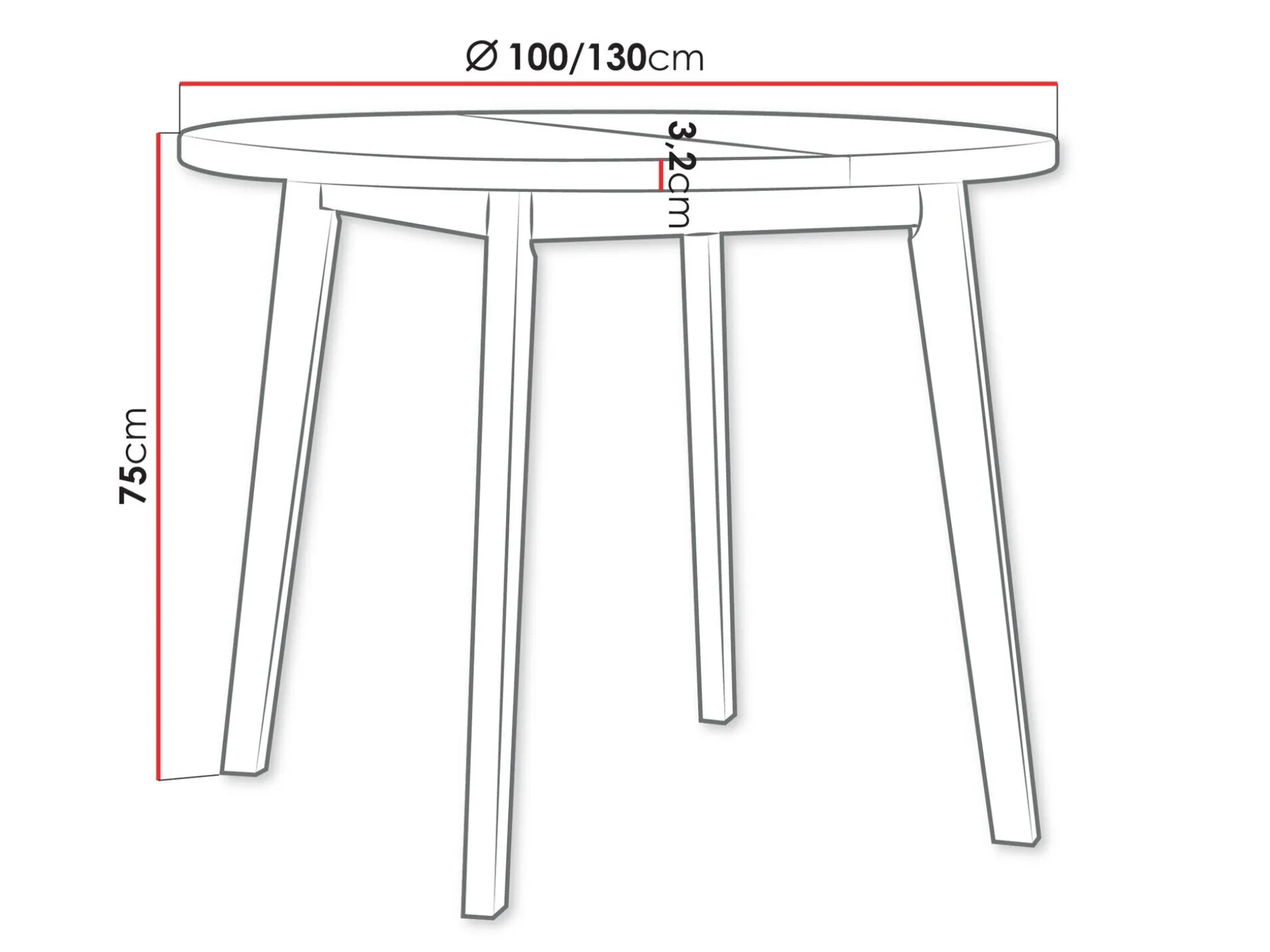 Bord Victorville 358 (Artisan eg + Hvid)