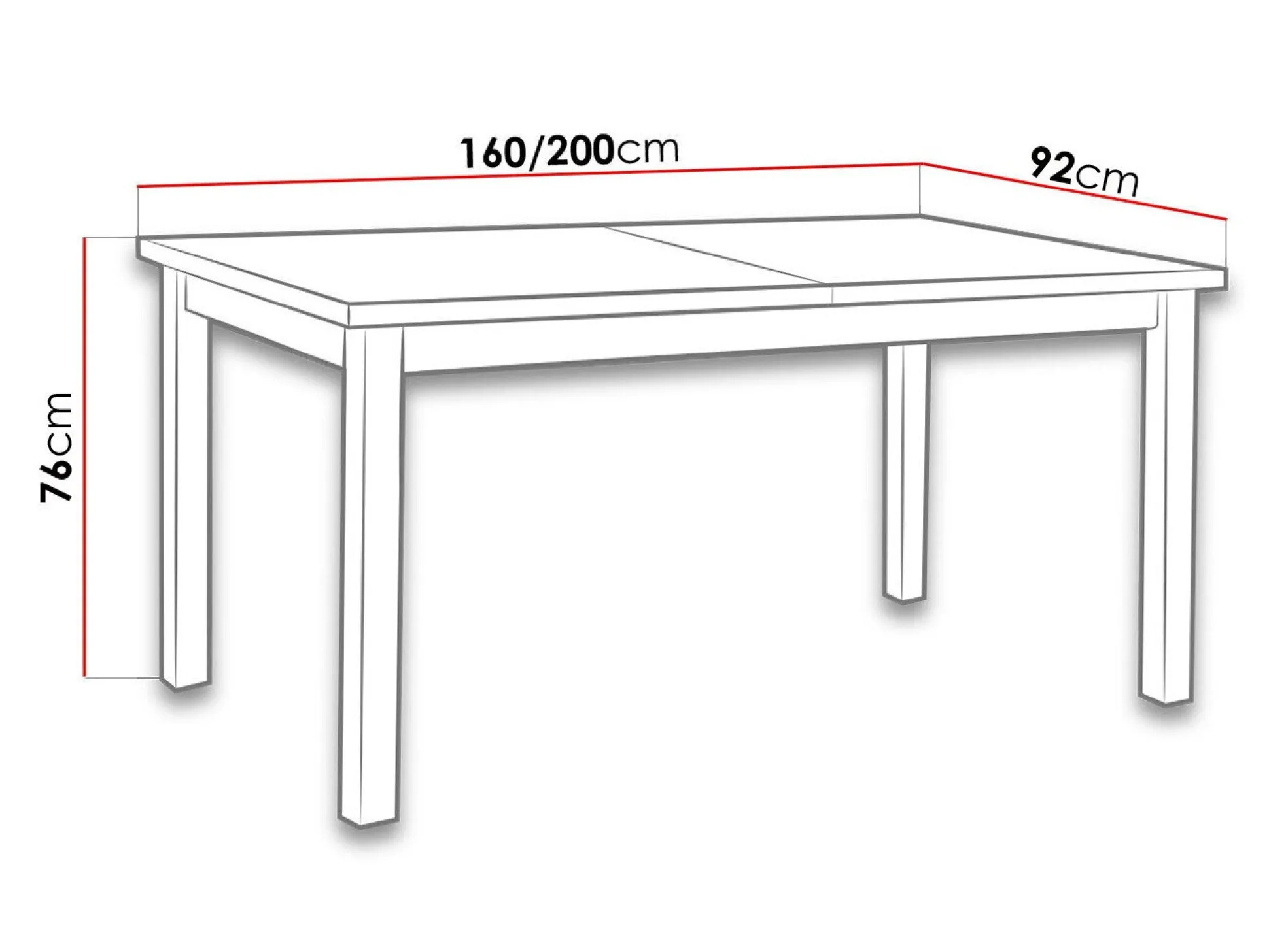 Bord Victorville 106 (Hvid)