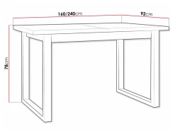 Bord Victorville 327 (Hvid)