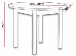 Bord Victorville 107 (Hvid)