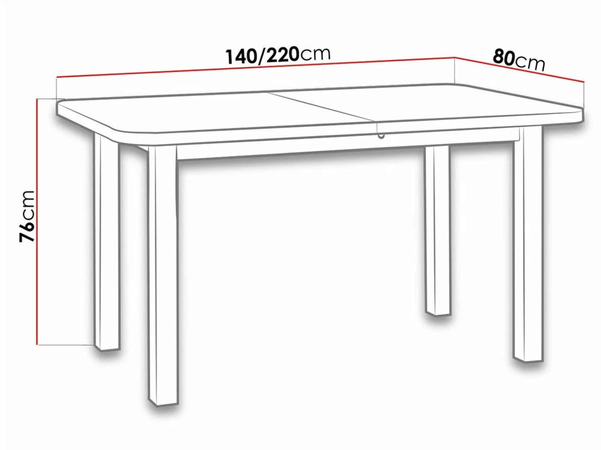 Bord Victorville 123 (Hvid)