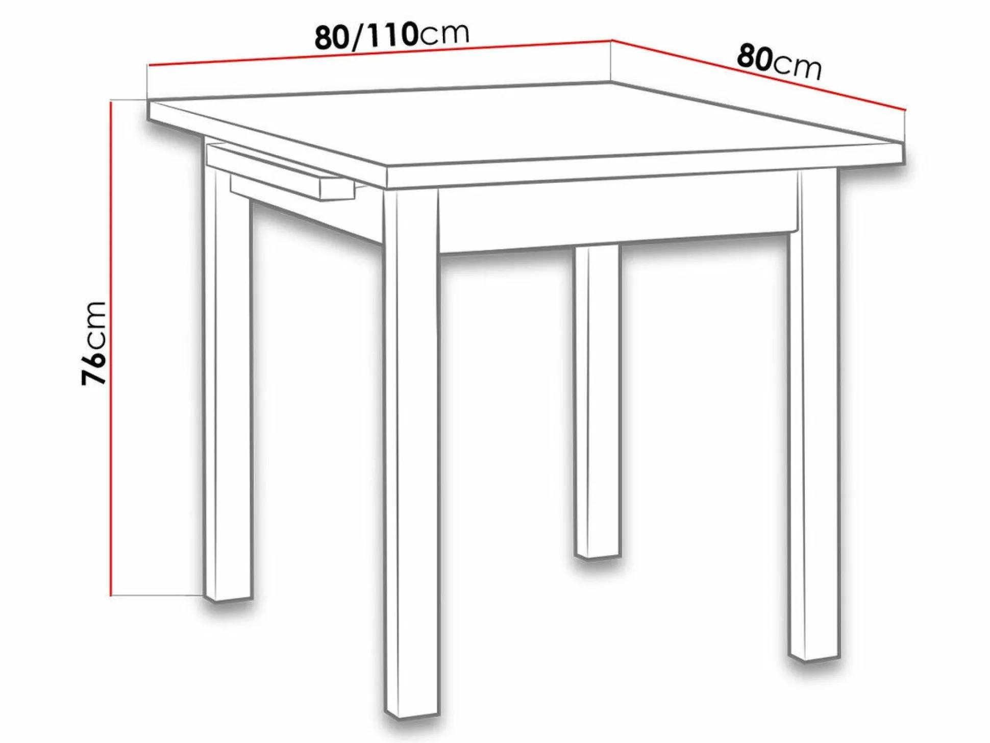 Bord Victorville 109 (Hvid)