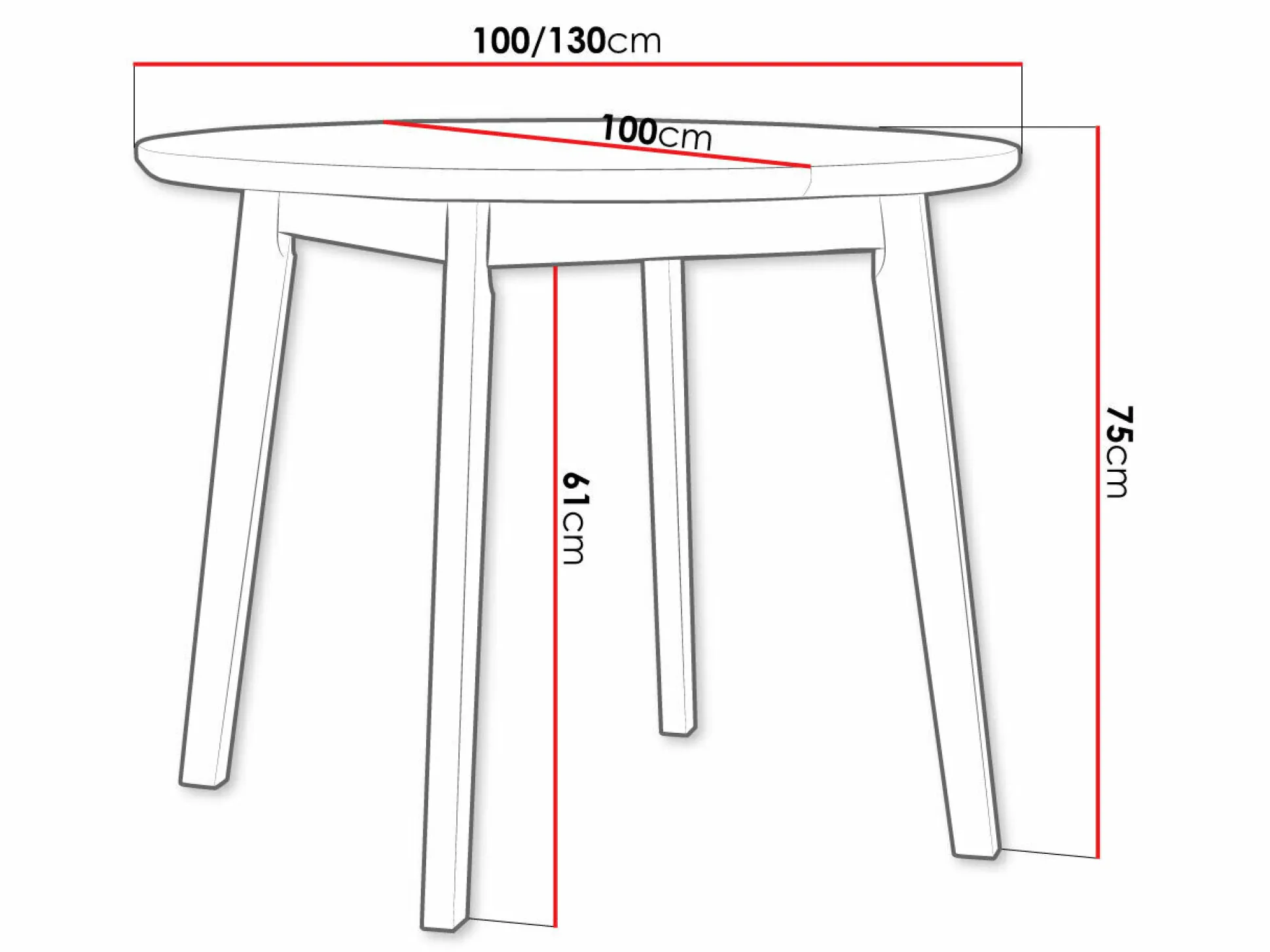 Bord Victorville 184 (Sort)