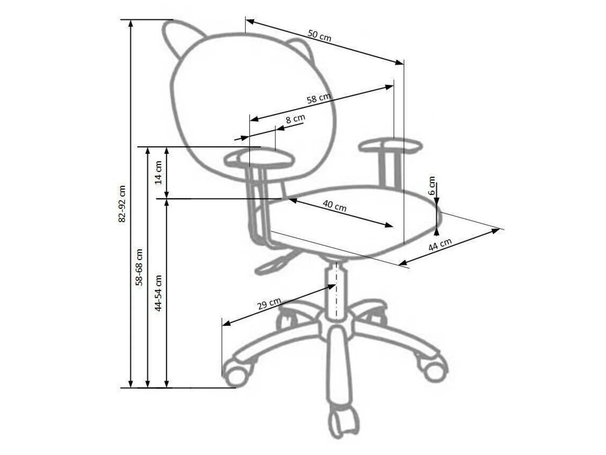 Børnestol Houston 100