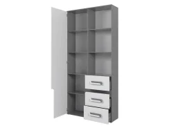 Børneværelsessæt Aviseve 107 (Antracit + Hvid)