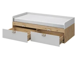 Børneværelsessæt Balvire 116 (Lys eg + Hvid + Turkis)