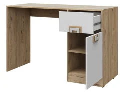 Børneværelsessæt Balvire 116 (Lys eg + Hvid + Turkis)