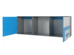 Børneværelsessæt Levtala 120 (Antracit + Hvid + Lyserød)