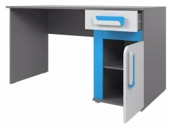 Børneværelsessæt Levtala 116 (Antracit + Hvid + Lyserød)